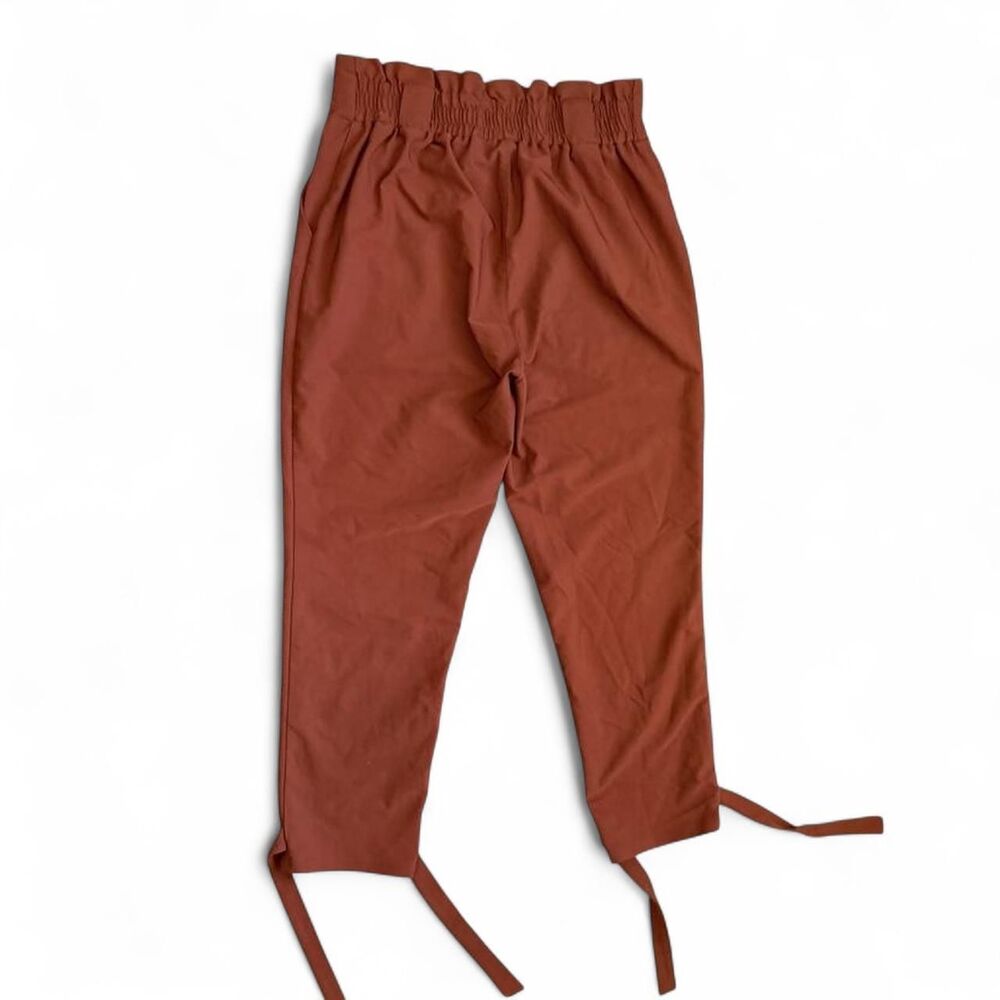 Grace Karin Women's Orange/Brown Ankle Tie Trousers